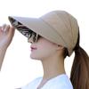 HINDAWI Sun Hats for Women Wide Brim UV Protection Summer Beach Visor Cap Khaki view 1