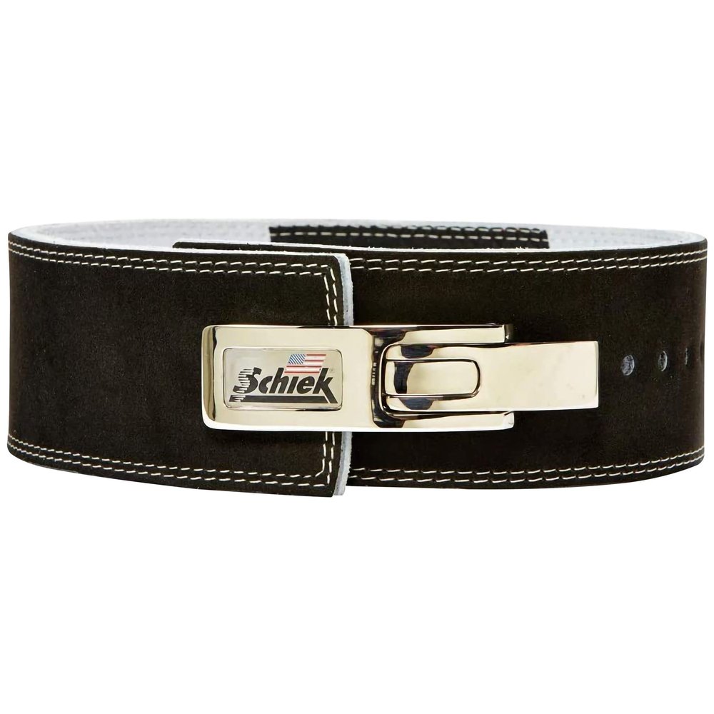 Schiek Sports 7010 Lever Competition Power Weight Lifting Belt - Suede Leather Lifting Belts with Steel Lever Metal Buckle