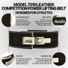 Schiek Sports 7010 Lever Competition Power Weight Lifting Belt - Suede Leather Lifting Belts with Steel Lever Metal Buckle view 3