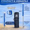 SandShark Anchor Ultimate XL - Premium Screw in Boat Anchor, Pontoon Boat Anchor, Stainless Steel Shallow Water Anchor Pole, Sand Anchor 37"-62" w/Case - Essential Pontoon Boat Accessories view 2