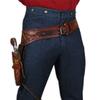 Historical Emporium .44/.45 Cal Standard Right Hand Western Gun Belt and Holster Tooled Leather 48 Harvest Brown view 2