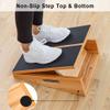 StrongTek Extra Large Wooden Slant Board, Adjustable Incline Board and Calf Stretcher, Stretch Board, Extra Side Handle 16 X 18 Inches, 5 Positions (500 LB Capacity) view 4