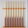 Viper 2-Piece Traditional Wall Mounted Solid Oak Billiard/Pool Cue Rack, Holds 8 Cues, Oak Finish view 2