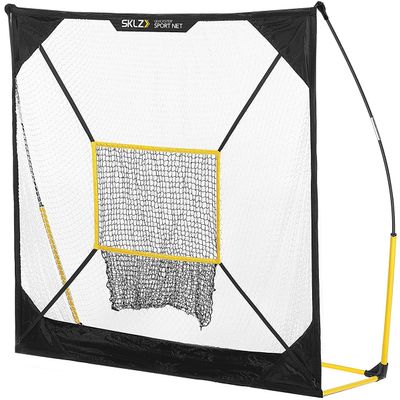SKLZ Quickster Portable Baseball Hitting Net for Baseball and Softball, 7 x 7 feet