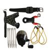 JIEXI HWYP 1 Set Fishing Slingshot Kits Stainless Steel Wrist Catapult for Archery Fishing view 1