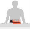 Streamlight 45857 E-Spot LiteBox 1500-Lumen 110000 Candela Rechargeable Spot Beam Lantern with Power Failure System, AC/DC Charging, Heavy Duty Shoulder Strap and Mounting Rack, Orange view 4