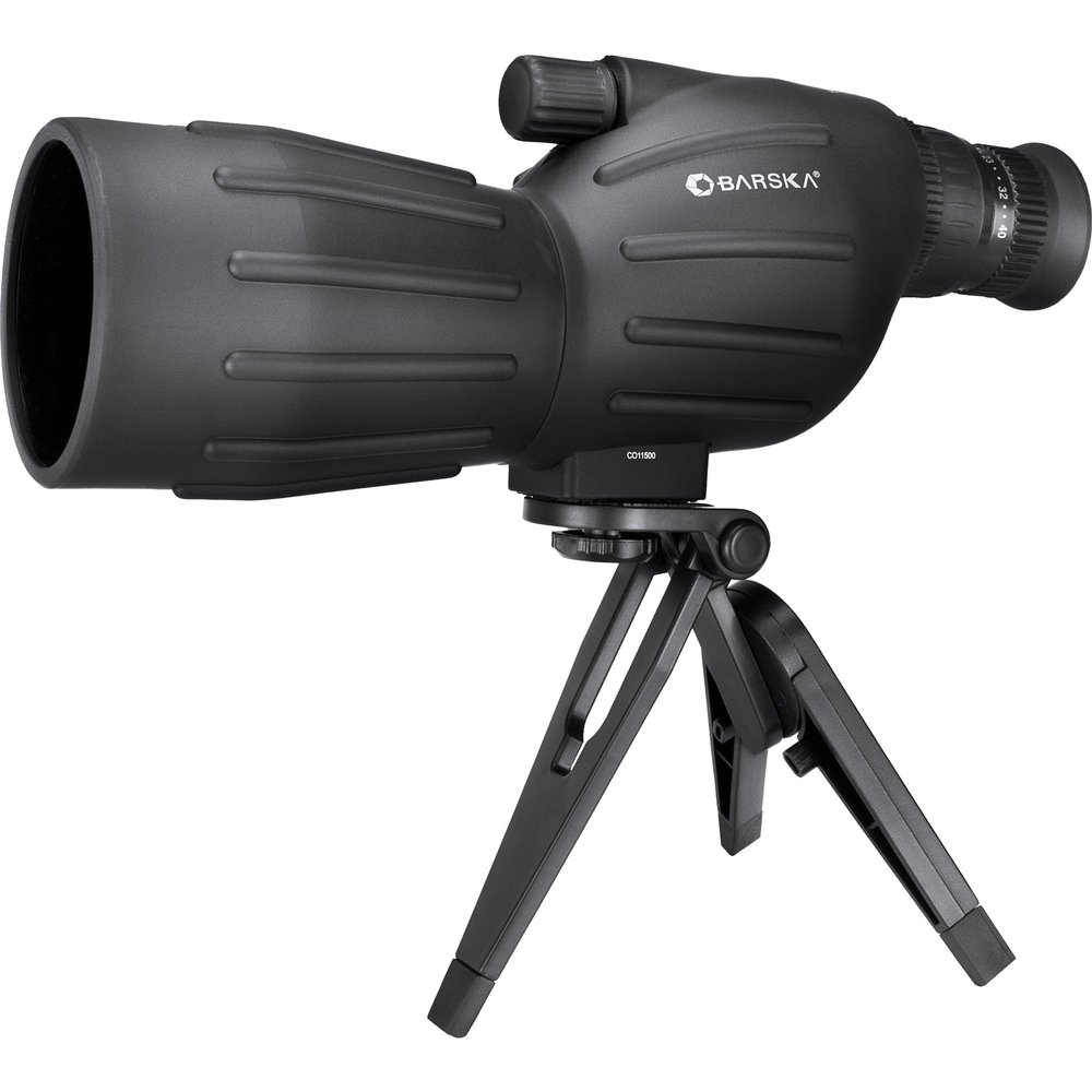 Barska Colorado 15-40x50 Spotting Scope  Compact Straight Body, Fully-Coated Optics, Blue Eyepiece, Mini Tripod & Soft Case  for Bird Watching & Target Shooting