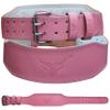 Mytra Fusion Weight Lifting Belt Women Gym Belt 7MM Thick and 4" wide 100% Real Leather Lifting Belts for Women, Ladies weightlifting belt Powerlifting Bodybuilding and Workout belt (Pink, Medium) view 1
