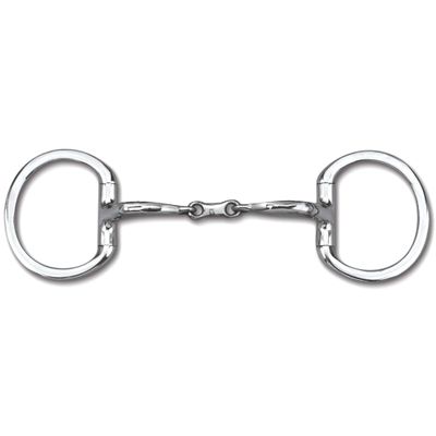 Myler Eggbutt Without Hooks with Stainless Steel French Link Snaffle