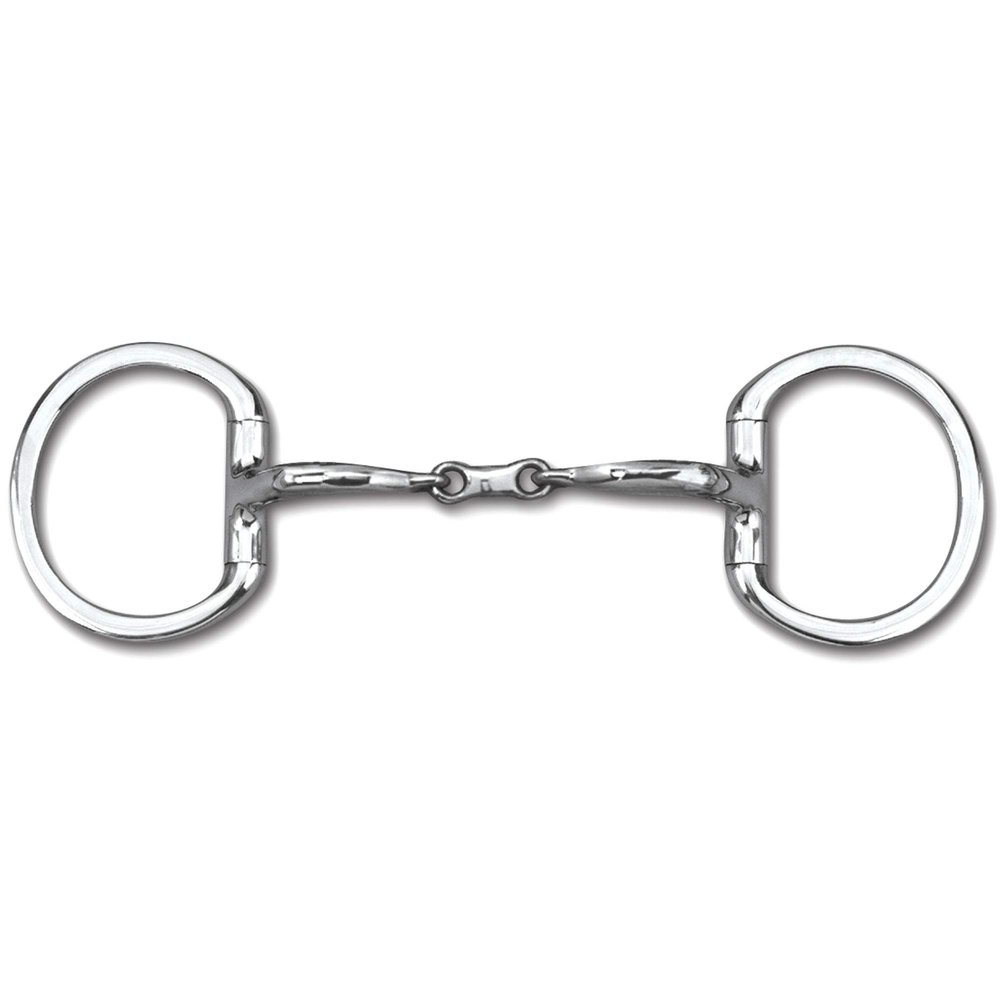 Myler Eggbutt Without Hooks with Stainless Steel French Link Snaffle