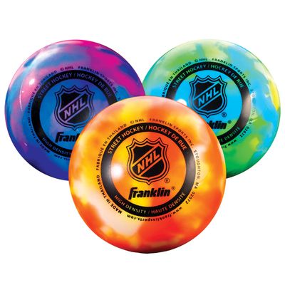 Franklin Sports NHL Extreme Color Street Hockey Balls - 3 Pack