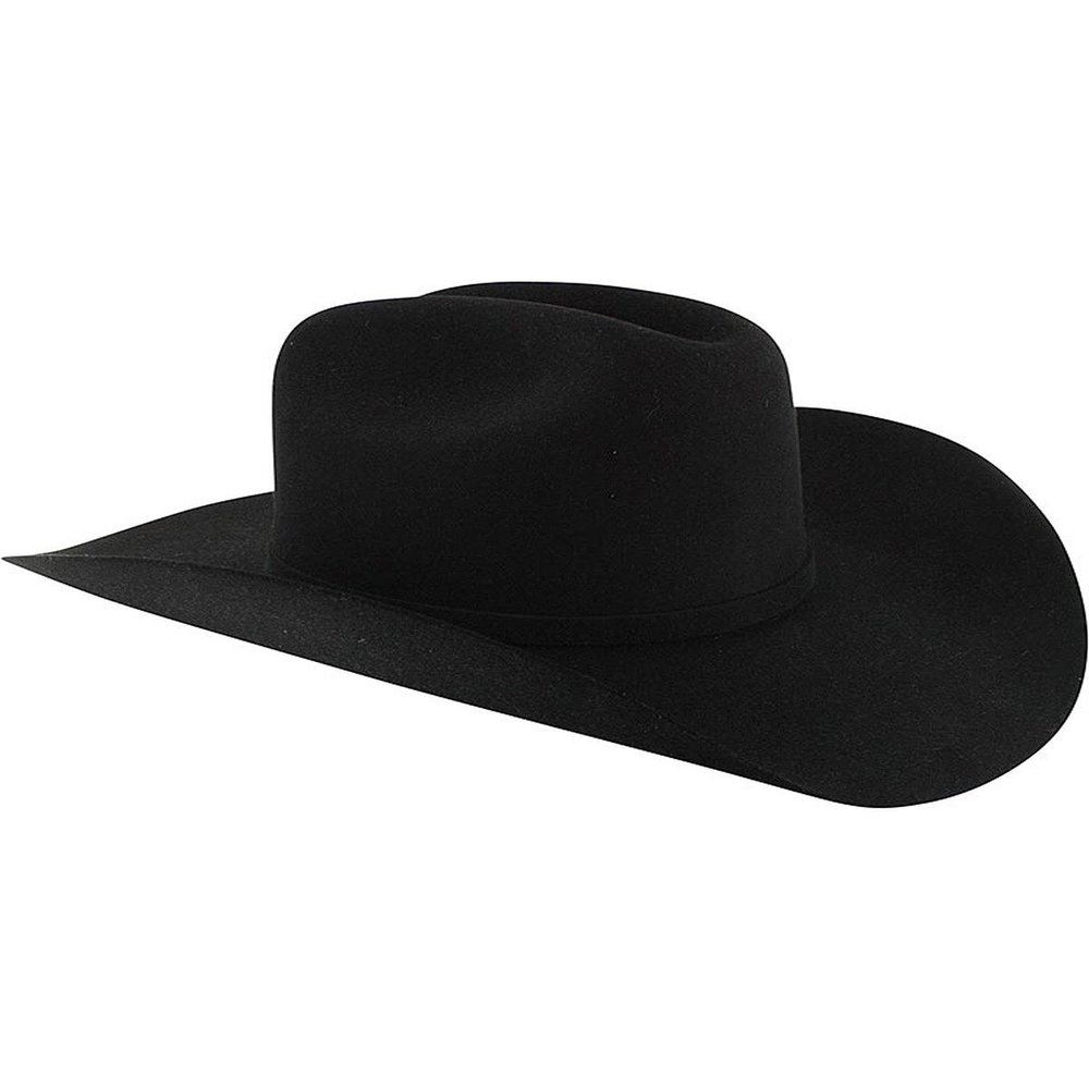 Stetson Apache 4X Buffalo Felt Cowboy Hat Black