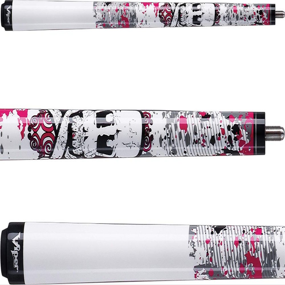 Viper by GLD Products Junior 48" 2-Piece Billiard/Pool Cue, Pink Bones, One Size (50-0406)