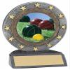 BuyAwardsandTrophies Bocce Ball Resin Trophy - Plastic Trophy with Base, Awards and Trophies for Sports Competition, Prizes for Adults and Kids Gray, 4 1/4" view 1