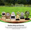 BuyAwardsandTrophies Bocce Ball Resin Trophy - Plastic Trophy with Base, Awards and Trophies for Sports Competition, Prizes for Adults and Kids Gray, 4 1/4" view 3