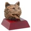 Decade Awards Wolf Trophy - 4 Inch Tall | Engraved Wolf Mascot Award - Customize Now view 1