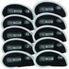 Pro-Tekt Deluxe Neoprene Iron Headcovers - Black/Silver view 1