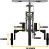 CyclingDeal Adjustable Adult Bicycle Bike Stabilizers Training Wheels Fits 24" to 29" - Quality Heavy Duty-Max weight up to 120kg/265 lbs. view 4