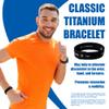 Phiten Titanium Classic Bracelet - Lightweight Elastic Sport Wristband with Aqua-Titanium Technology - Power Elastomer Core with Micro Titanium Spheres - Navy, 6 Inch, (LC0002A) view 2