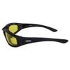 GLOBAL Vision Eyewear Kickback Sunglasses with EVA Foam HIGH TINT Yellow lens view 4