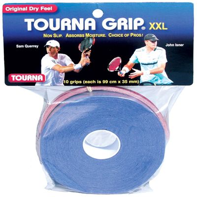 Tourna Grip, XXL, Dry Feel Tennis Grip (Pack of 10)