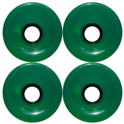 Blank 76mm 78a Offset Hub Green Longboard Wheels