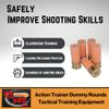 ST Action Pro 12 Gauge Snap Caps  5 Pack Inert Training Dummy Rounds for Dry Fire, Reloading & Malfunction Drills  Brass Casing, Orange UV Insert  Veteran-Owned, Assesmbled in USA  Safe & Reusable view 2