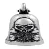 Harley-Davidson Vintage Skull & Crossbones Ride Bell, Durable Zinc HRB051 view 1