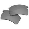 Glintbay 100% Precise-Fit Replacement Sunglass Lenses for Oakley Flak 2.0 XL OO9188 - Polarized Metallic Silver Mirror view 2