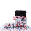 Kaskey Kids NHL Hockey Guys, Blackhawks vs. Red Wings, 27 Pieces in Each Set, Includes 2 Teams and Travel Storage Case, Nostalgic Sports Action Figures for Imaginative Play, Ages 3 and Up view 1