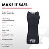 SABRE Stun Gun with Flashlight and Belt Holster, Emits 1.60 Powerful Pain Inducing Microcoulombs (C) Charge, 120 Lumen LED Flashlight, Rubberized Grip, Compact Design, Rechargeable view 2