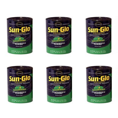 Sun-Glo Speed #4 Shuffleboard Table Powder Wax - 6 Cans
