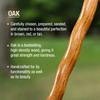 Brazos Handcrafted Wood Walking Stick, Twisted Oak, Hitchhiker Style Handle, for Men & Women, Made in the USA, Tan, 58" view 3