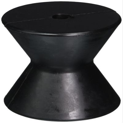 C.H. Yates Rubber 80-3143-4 4" Bow Roller 1/2" Shaft