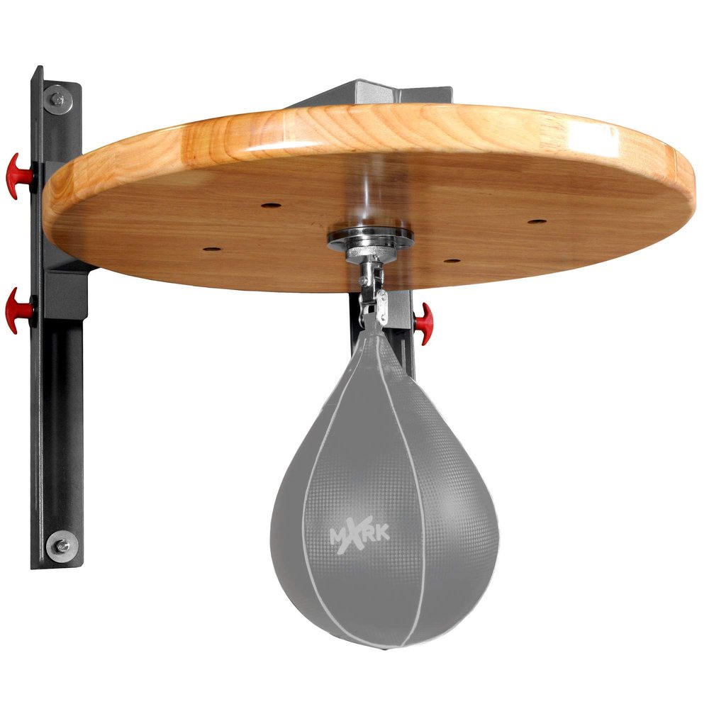 XMARK Professional Adjustable Speed Bag Platform, Wall Mount Boxing & MMA Speedbag Board for Home Gym Training