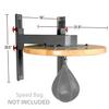 XMARK Professional Adjustable Speed Bag Platform, Wall Mount Boxing & MMA Speedbag Board for Home Gym Training view 4