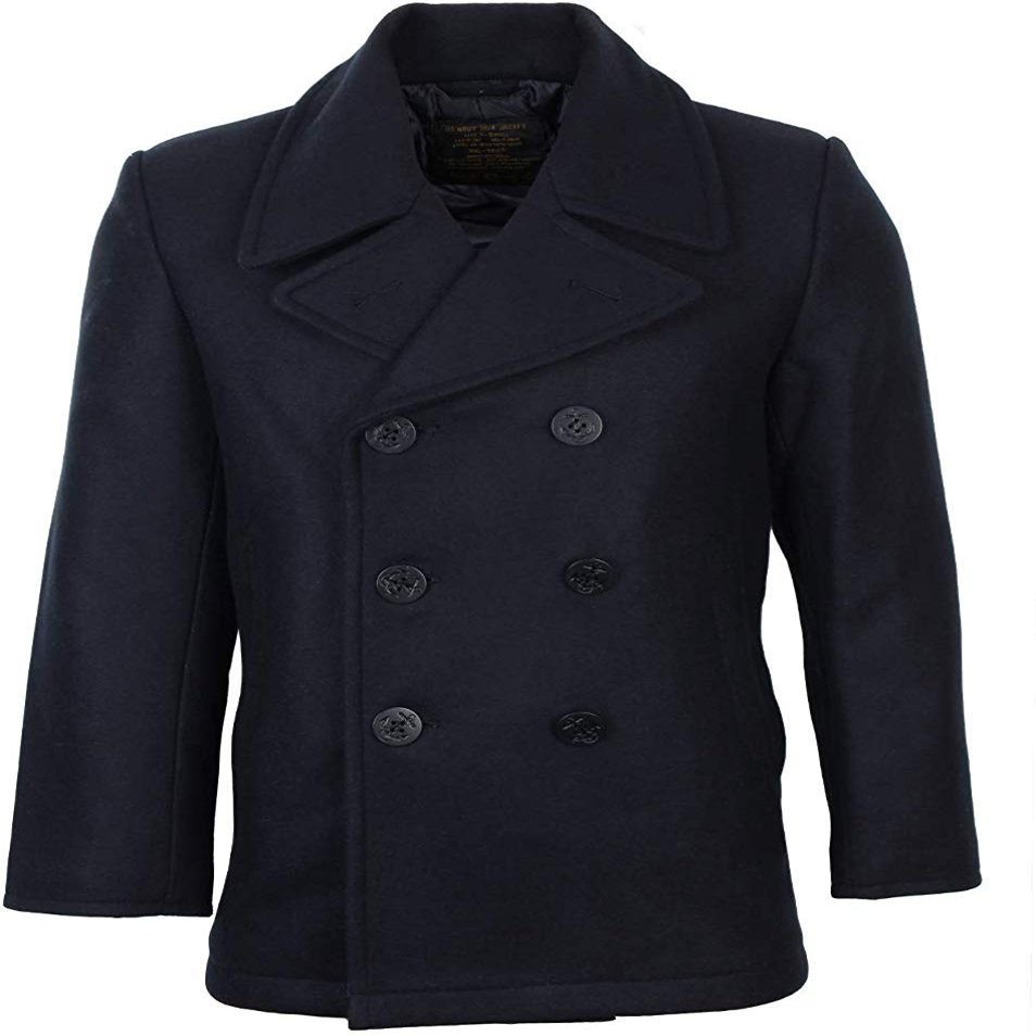 Mil-Tec US Navy Pea Coat (Dark Blue, 41-42 inch)