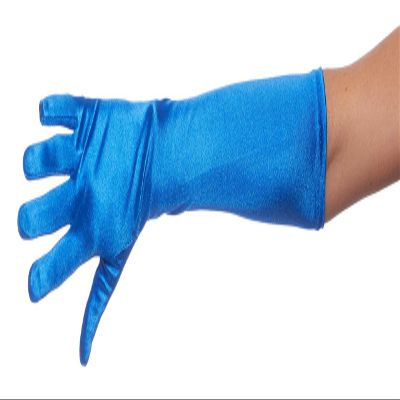 Greatlookz Ambers Very Long Satin Gloves, Royal Blue