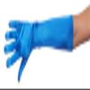 Greatlookz Ambers Very Long Satin Gloves, Royal Blue view 1