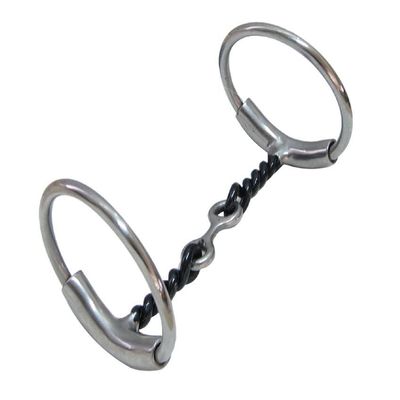 AJ Tack Sweet Iron Dog Bone Twisted Wire Bit