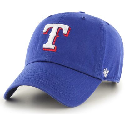 MLB Texas Rangers Clean Up Adjustable Hat, Blue, One Size