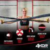 4KOR Cross Anchor Shoulder Performance Training System. Resistance Cords with Handles and Dynamic Workout Guide. Exercise Bands with Nylon Sleeves, Rubber Grips, and Carry Bag for Rehab and Strength view 3