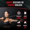 4KOR Cross Anchor Shoulder Performance Training System. Resistance Cords with Handles and Dynamic Workout Guide. Exercise Bands with Nylon Sleeves, Rubber Grips, and Carry Bag for Rehab and Strength view 4