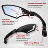 Hafny NEW Handlebar Bike Mirror, HD,Blast-resistant, Glass Lens, HF-MR095 (Anti-glare left) view 2
