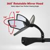 Hafny NEW Handlebar Bike Mirror, HD,Blast-resistant, Glass Lens, HF-MR095 (Anti-glare left) view 3