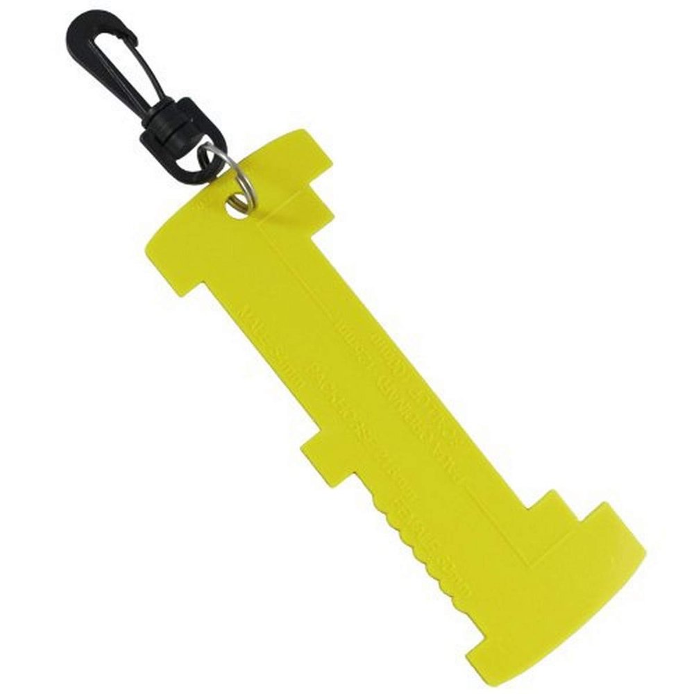 Scuba Choice Lobster & Shellfish Measuring Gauge with Clip, 6.5" Yellow  Compact & Durable Measurement Tool for Crayfish, Crab, Paua, Scallop, Packhorse & Seafood Catch