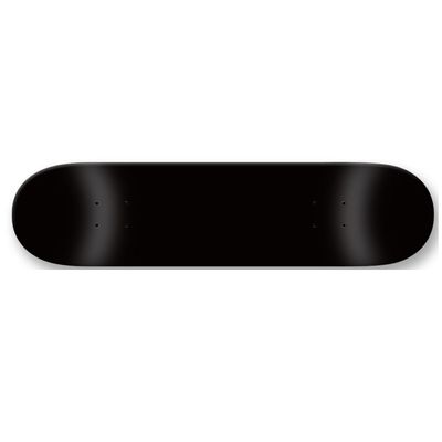 Moose Blank Skateboard Deck, Dipped Black, 7.63-Inch