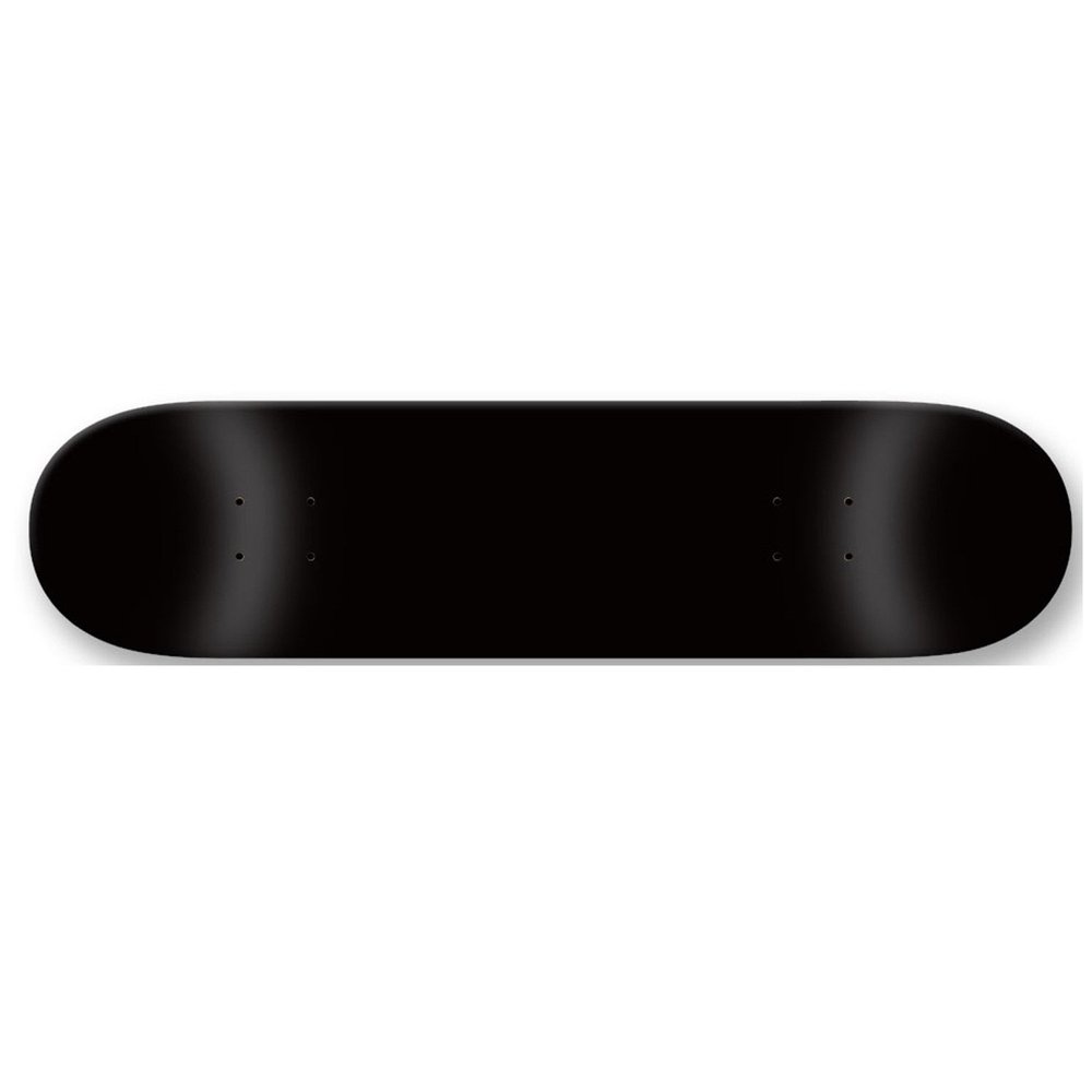 Moose Blank Skateboard Deck, Dipped Black, 7.63-Inch