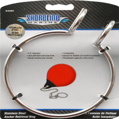 Shoreline Marine Anchor Retrieval Ring (Stainless Steel), 5-1/2-Inch