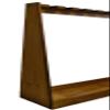 Seven-Gun Wooden Standing Floor Gun Display Rack. Fits Long Guns - Rifles or Shotguns, by Evans Sports view 2